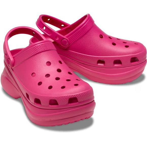 CROCS Shoes - Crocs Bae Clog - Hot Pink Platforms